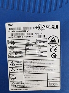 AkribisASD2400309S1J1变频器12议价