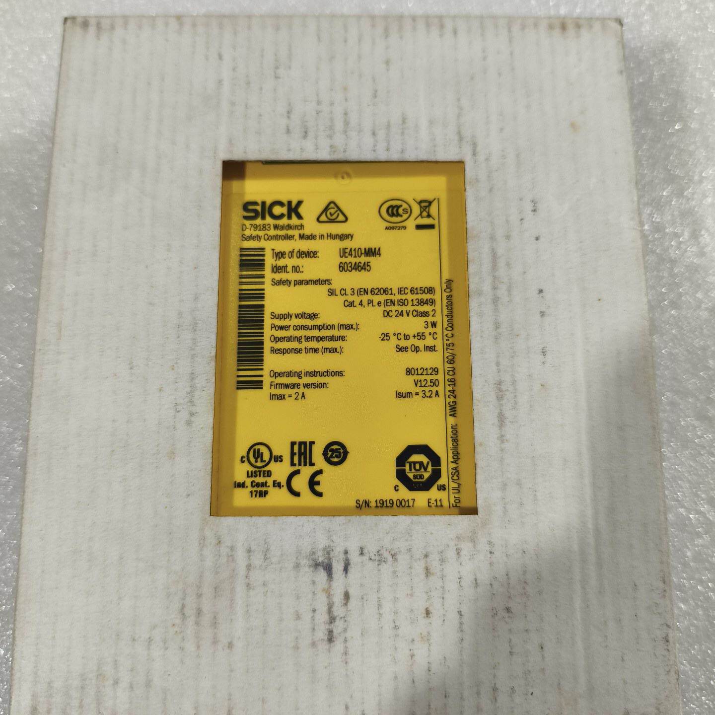 【询价】德国西克安全继电器UE410-MM4订货号6034645，拆适用