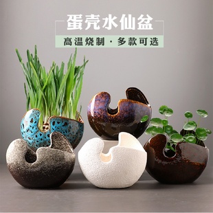 创意绿萝水培花瓶陶瓷水养植物器皿花盆容器家用室内插花花器摆云
