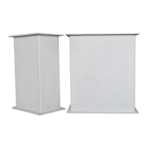 玻璃钢有机方管耐酸碱矩形风管方形圆形有机管实验室通风管道方管