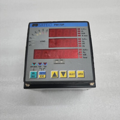 SATEC PM172PBRL FEEDER MONITOR 90264VAC85290VDC