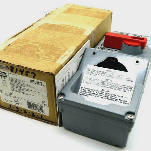 NEW HUBBELL HBLMITL SAETY TWIST LOCK 30A 600V