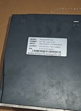 寻汇川伺服驱动器IS500AS7R6I112三相220V输