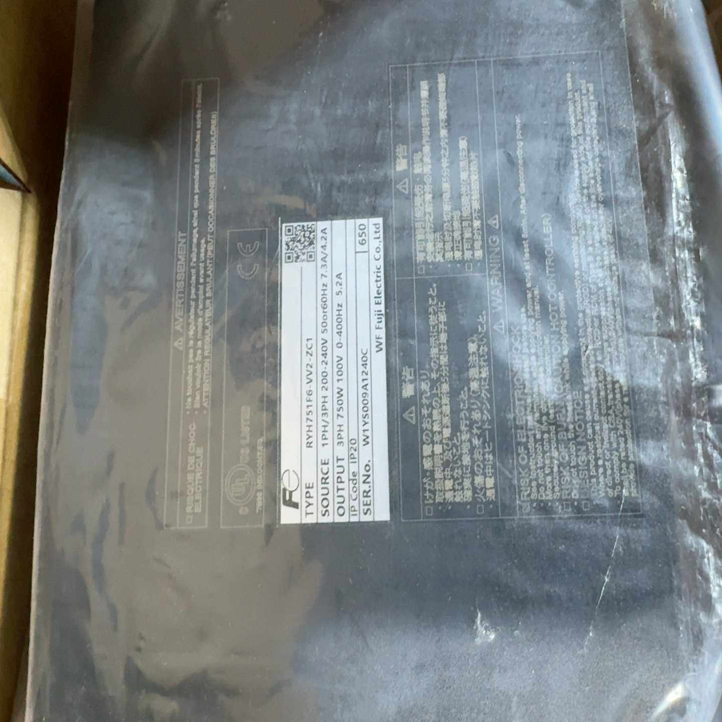 询价RYH751F6-VV2-ZC1750瓦,全新富士AC伺服