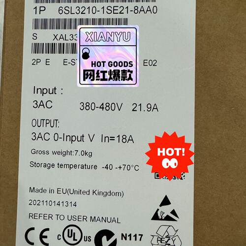 6SL32101SE218AA0西门子S120变频器带滤-议价