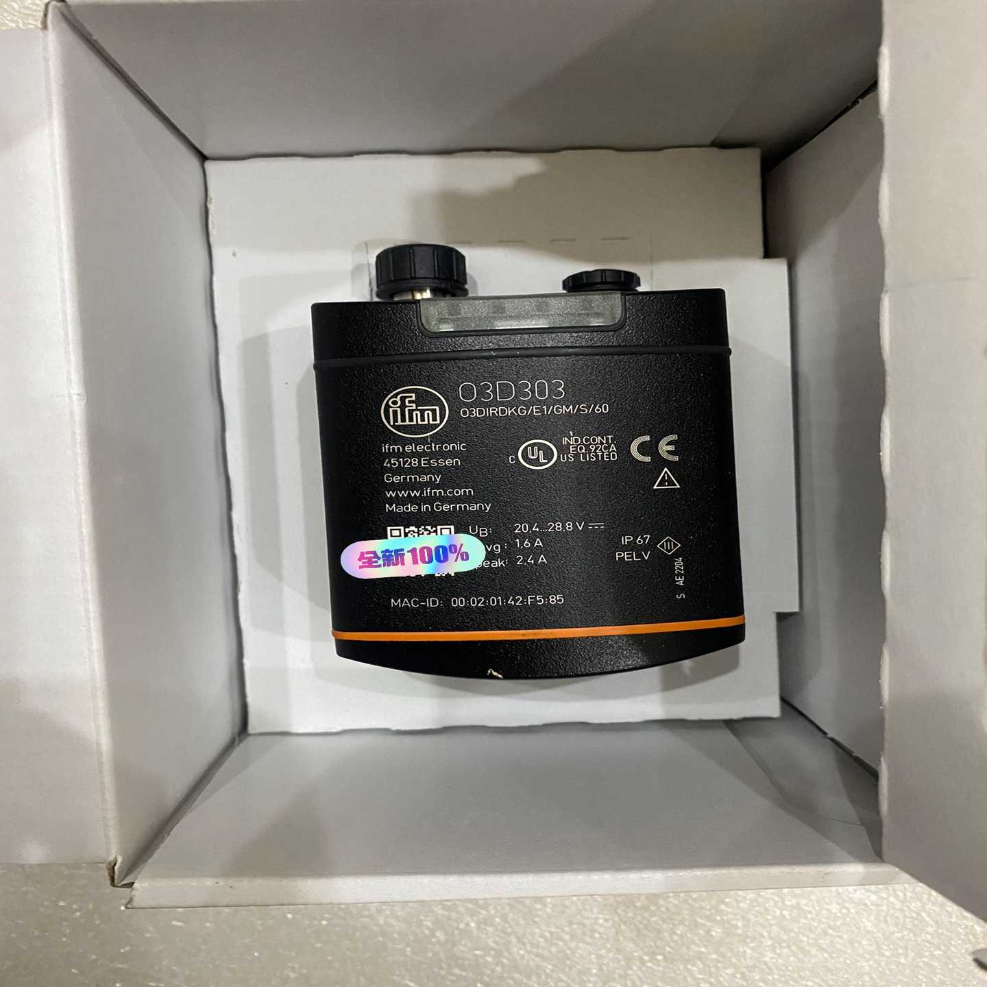 ifm易福门O3D303识别传感器，易福门3D物询价