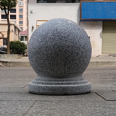 花岗岩柱墩石柱础石空心大理石柱脚底座圆石墩包水泥柱基柱顶石底