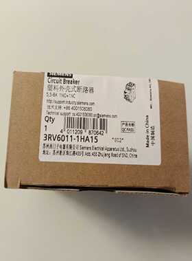 3RV6011-1HA15断路器8AA脱扣器询价
