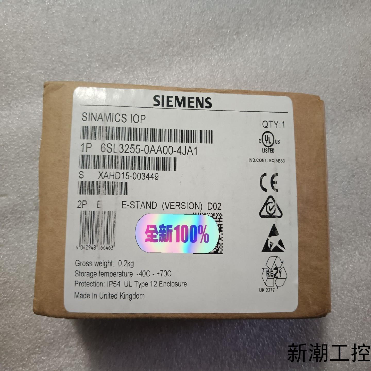 全新原装西门子6SL3255-0AA00-4JA1议价商品