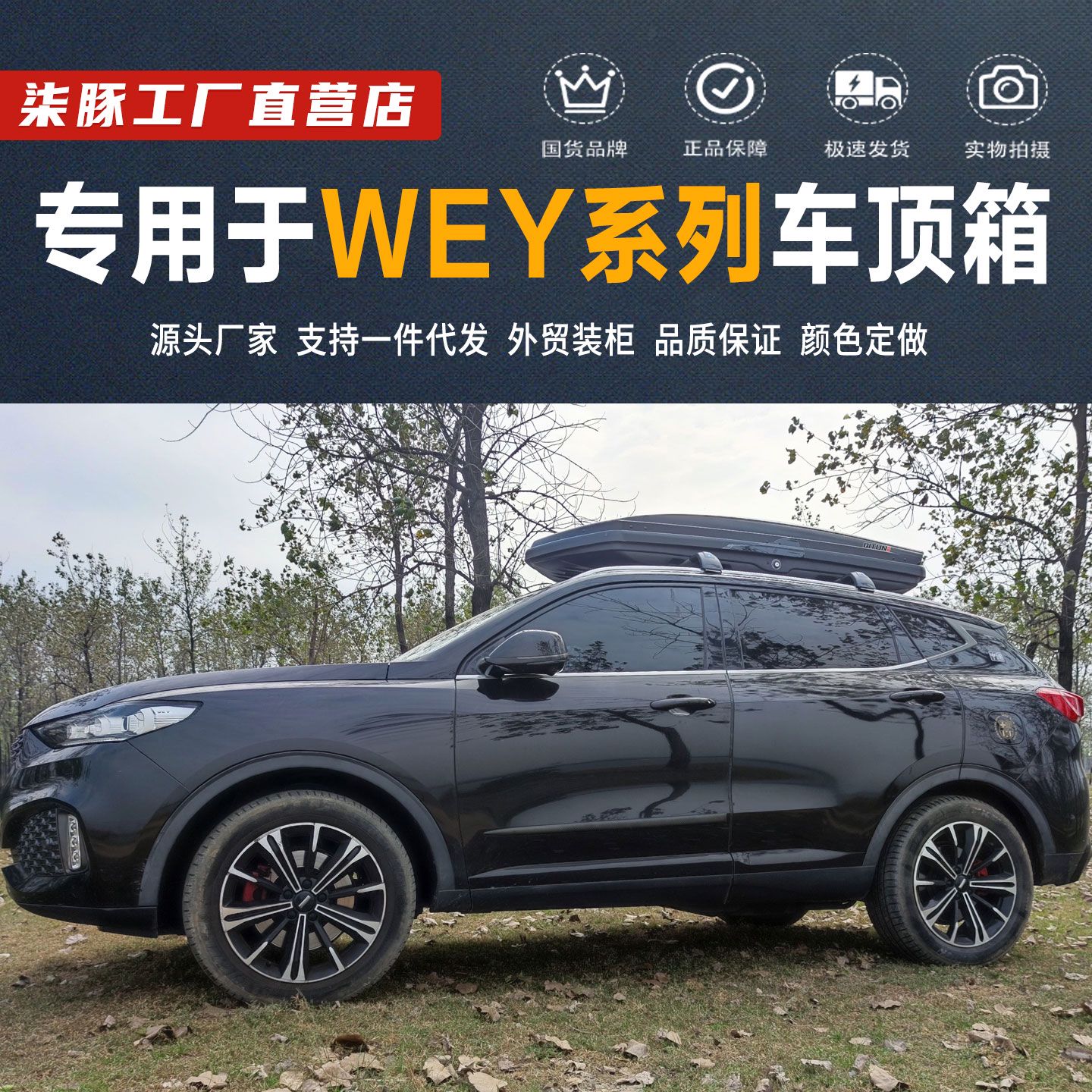 专用于WEY魏派VV5VV6VV7P8坦克300车顶行李箱SUV车载旅行箱架
