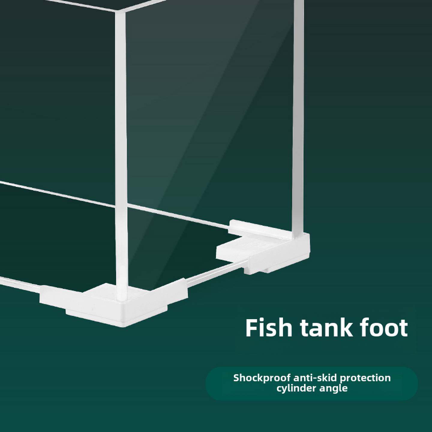 鱼缸底座鱼缸底三脚架简易小鱼缸塑料支架保护角玻璃护角护边保护