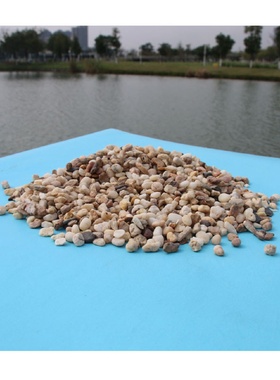 天然3-5mm黄色鱼眼石珍珠沙鹅卵石三用装水族造景/园林铺路/家居