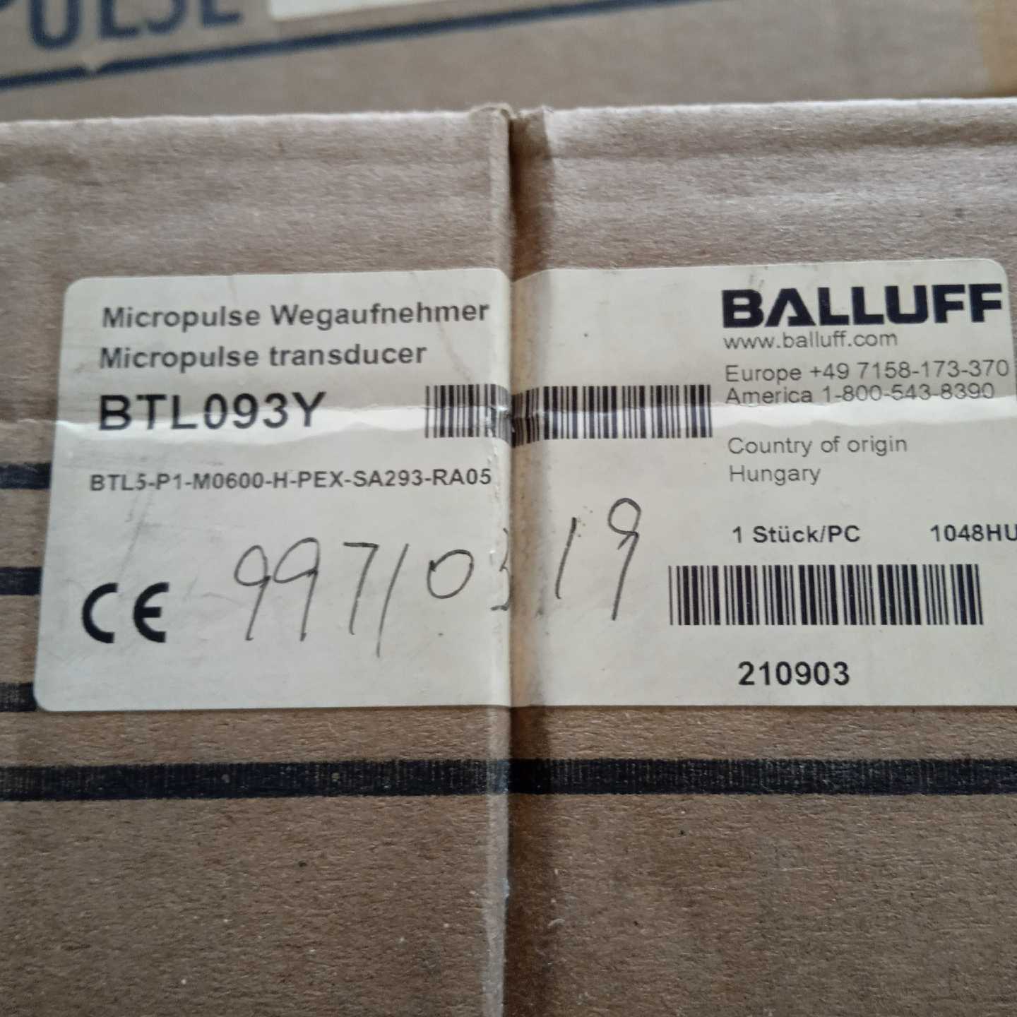 巴鲁夫BTL093R位移传感器BTL5-P1-M0300询价