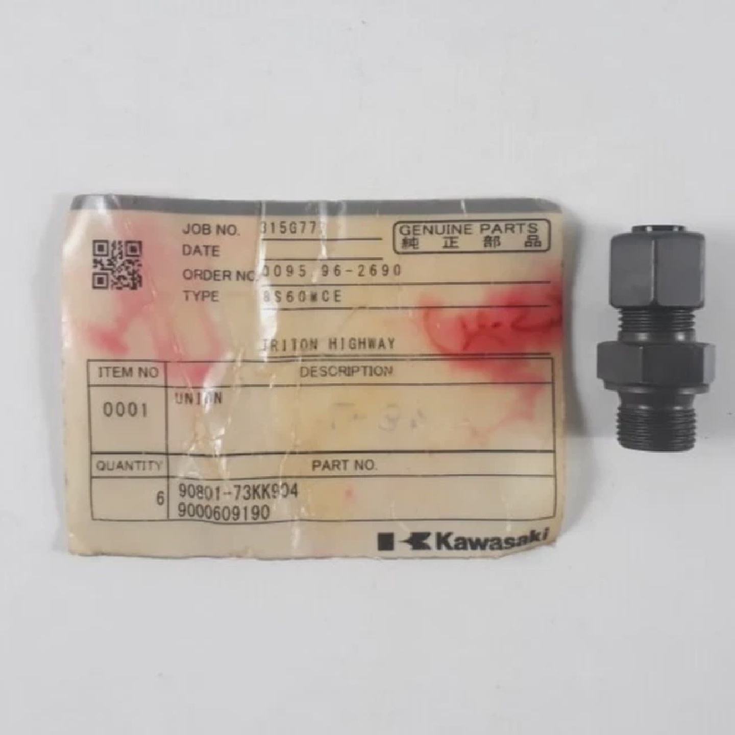 Union PN 9080173KK904 9000609190 Para Kawasaki 8S60MCE Pieza - 实物图