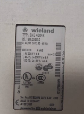 询价-wielandsne4004k型号SNO200