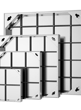 304不锈钢井盖雨水篦子排水沟盖板装饰长方形下水道口庭院带外框