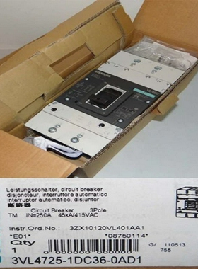 Siemens3VL4725-1DC36-0AD13VL4725-1DC36-0AD1E-Stand:01-