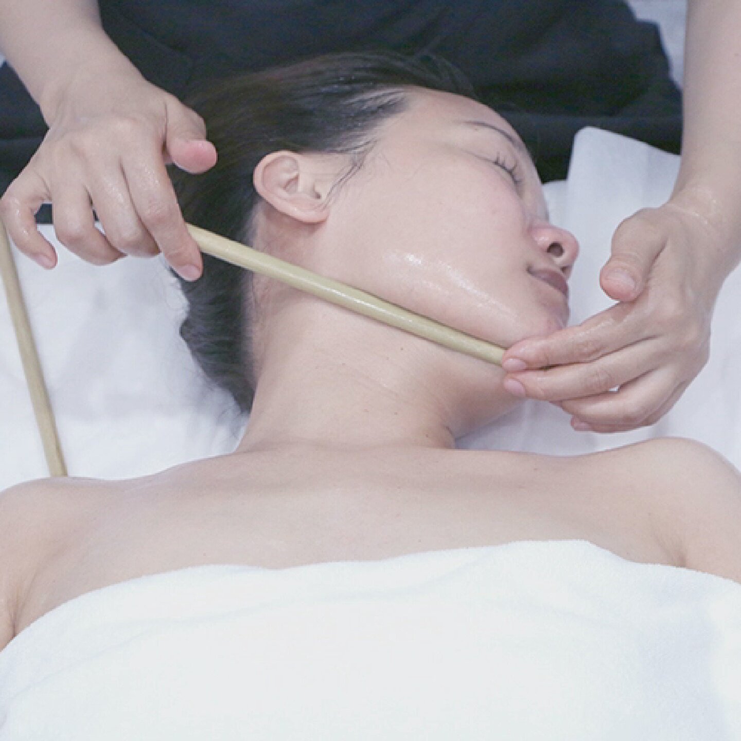 高档绿檀木筋膜松解棍宫廷易容棒中医理疗健身棍敲打棍容貌美容棒