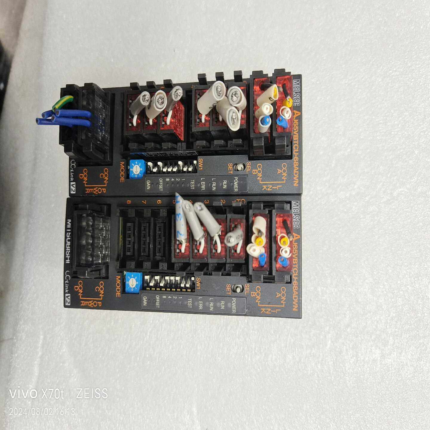 三菱远程模块AJ65VBTCU-68ADVN拆机件，实物图，-议价