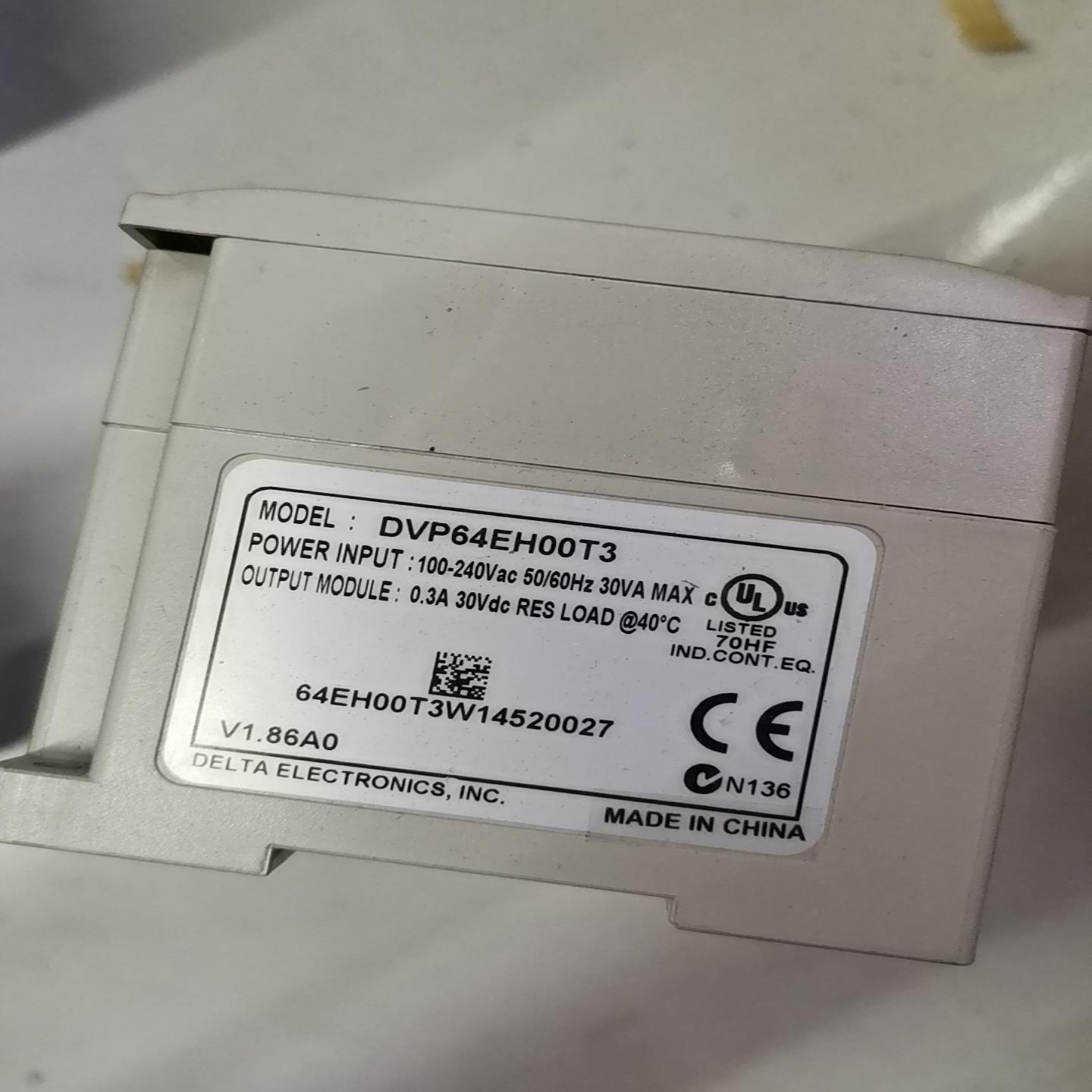 台达PLC,DVP64EH00T3,实图拍摄,功能正常520~询价