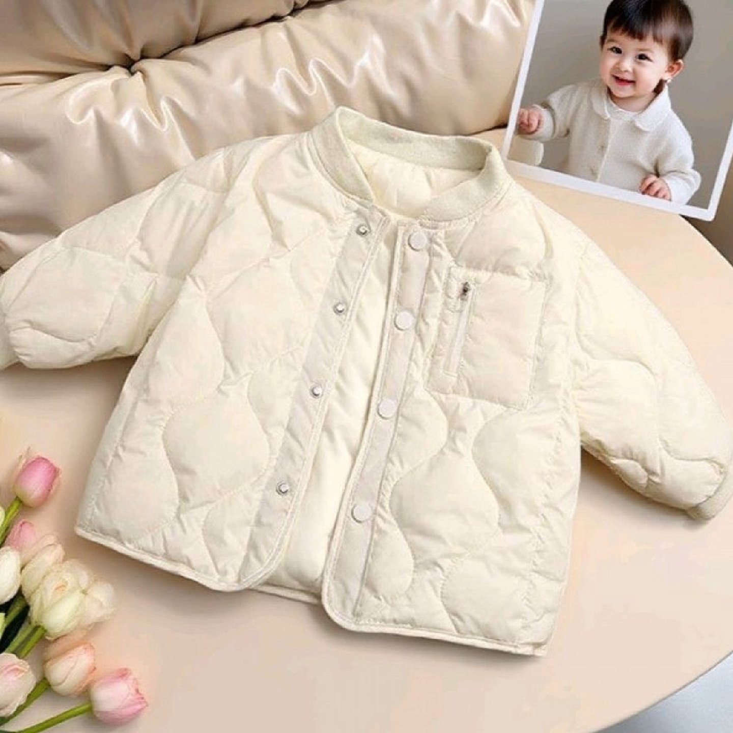 女童轻薄棉衣外套棒球服秋冬装新款儿童棉服中小童洋气男宝宝上衣