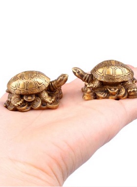 纯铜乌龟摆件特小号铜龟装饰品家居实心黄铜龟金钱龟龙龟家居摆设