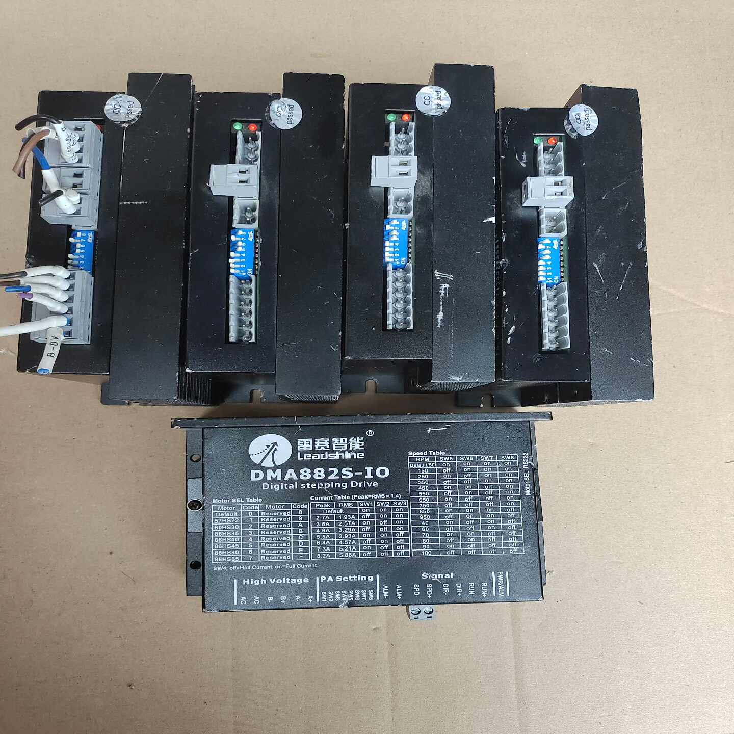 议价雷赛智能DMA882S-IO自带脉冲驱动器。最大电流可调8.