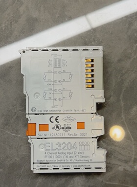 倍福PLC模块型号EL3204加强版4通道温度采集模拟量-议价