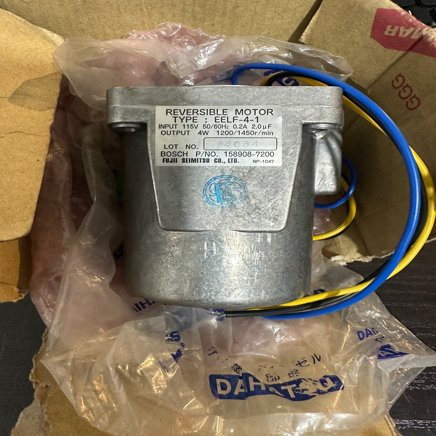 大发机RHD6调速器电机EELF-4-1库存,115询价