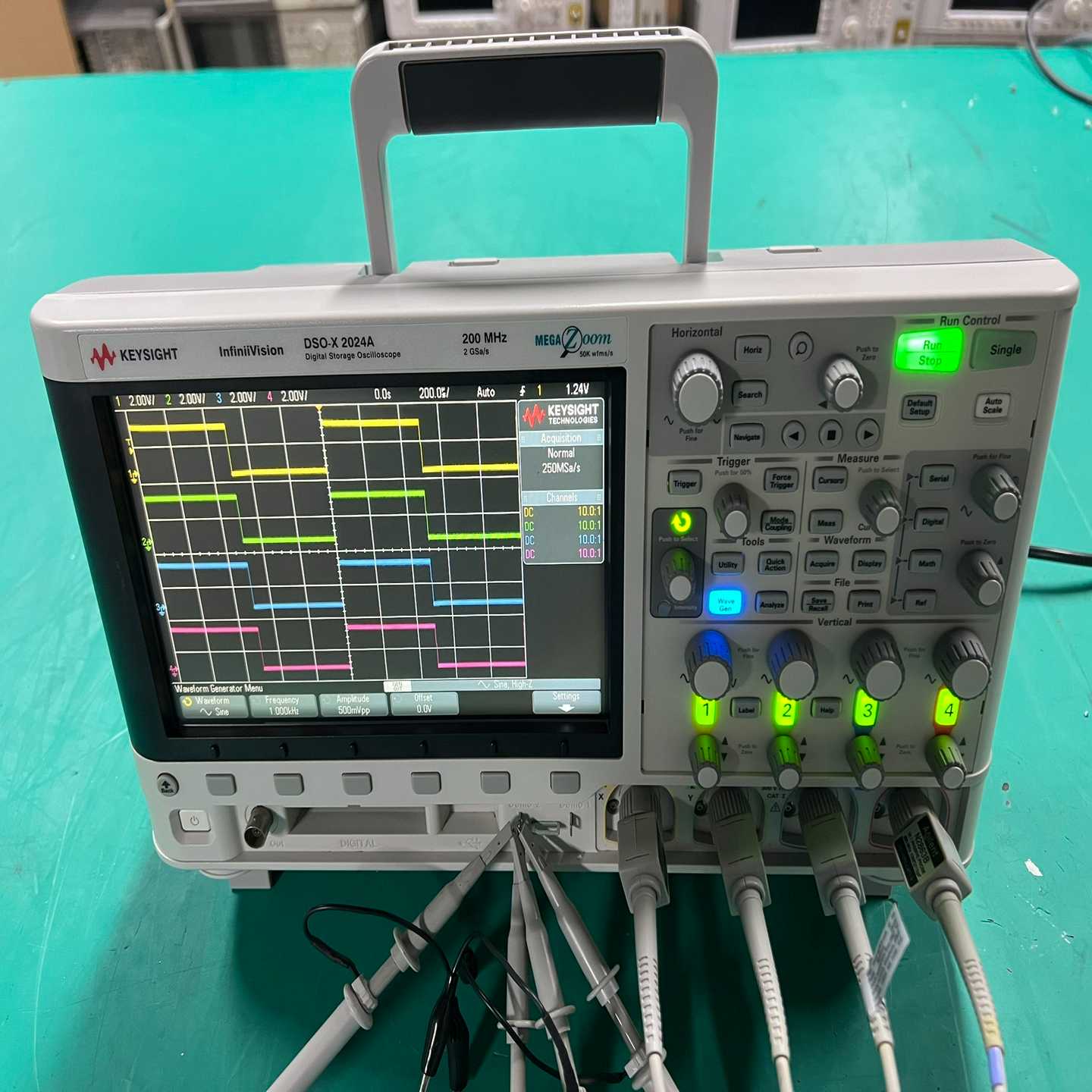 是德 DSOX2024A 四通道200M数字示波器 功能正常