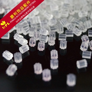八角透明硅胶耳堵胶通DIY饰品配件义乌耳塞耳迫硅胶稳点不变色