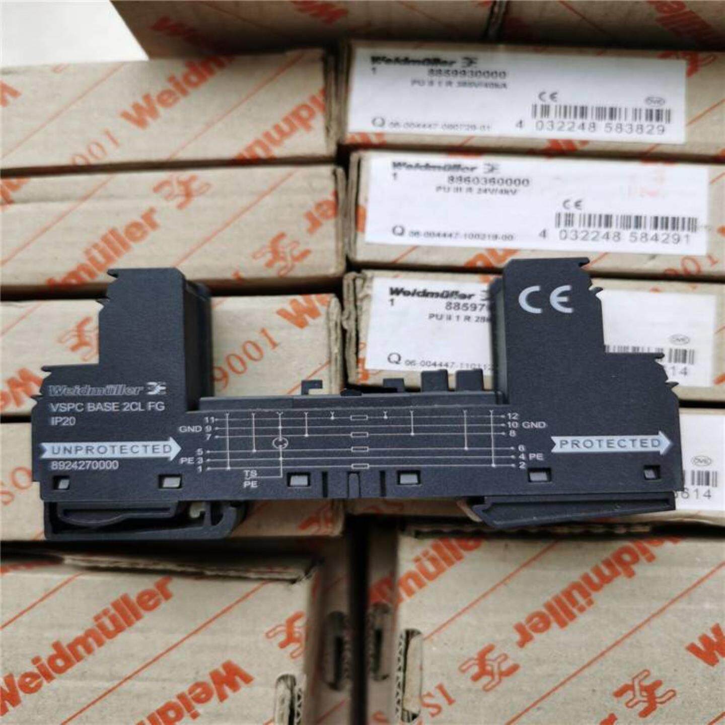 配件掌柜推荐魏德米勒8924700000浪涌保护器底座VSPC BASE 4议价