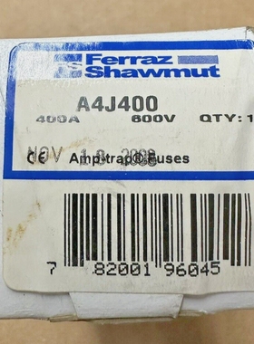 FerrazShawmutAmp-TrapA4J400400A600VClassJFuse*NEW*