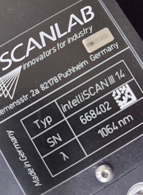 SCANLAB德国振镜intelliSCANIII14议价