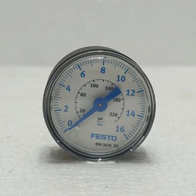Festo PAGN4016G14 Pressure Gauge Manometer 016 BAR  230 PSI