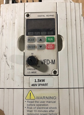 议价VFD015M43B台达变频器拆机通电包好如