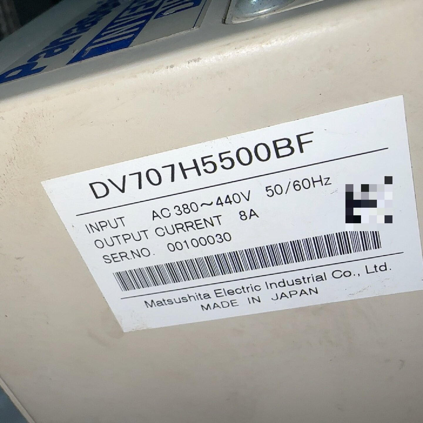 松下变频器DV707DV707H5500BF拆机货实