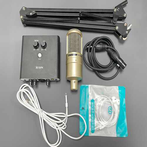 整套艾肯MOBILER五代声卡和得胜PCK200电容麦，，--议价商品