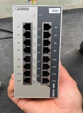 菲尼克斯交换机FLSWITCH3016二手拆机功能正常实物--议价商品
