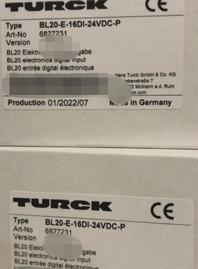 议价图尔克原装总线模块BL20E16DI24VDCP适用