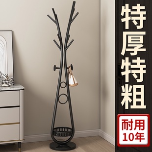 衣帽架落地卧室内挂衣架杆家用房间简易挂衣服架子客厅立式 新款 置