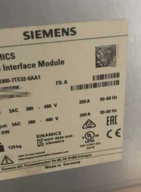 6SL3300-7TE32-6AA195新，功能完好--议价商品