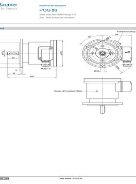 （议价)POG86 TN1 DN 2048 I堡盟现货编码器原装