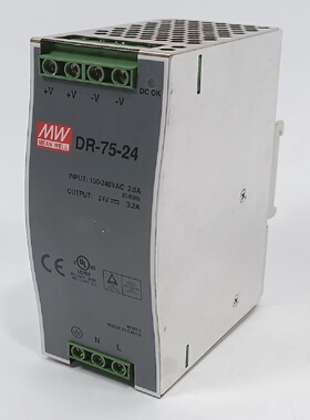 寻》》MeanWellDR7524电源24V3.2A