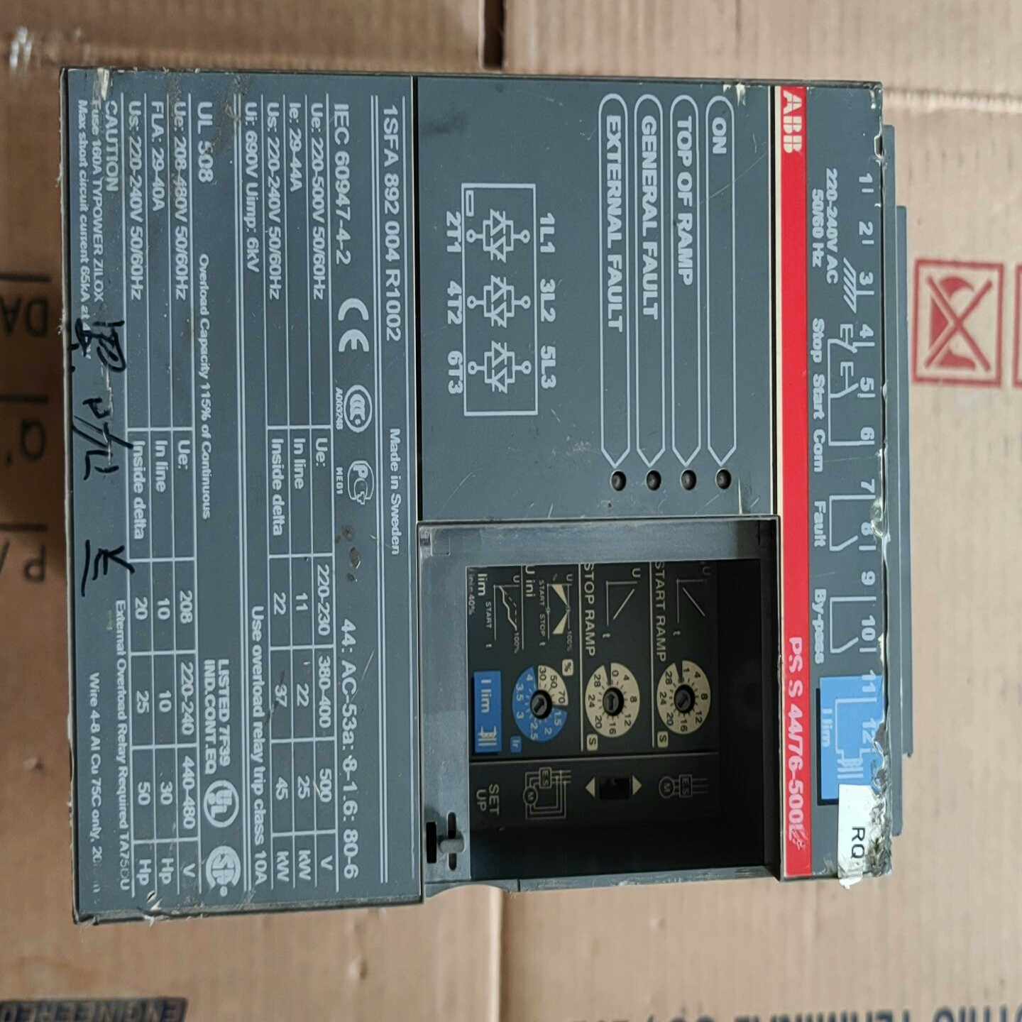 PSS44/76-500L软启动器功能正常包询价