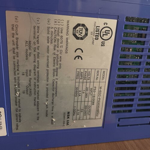 询价/NSK滴滴马达驱动器型号MEDCPS3030AB50