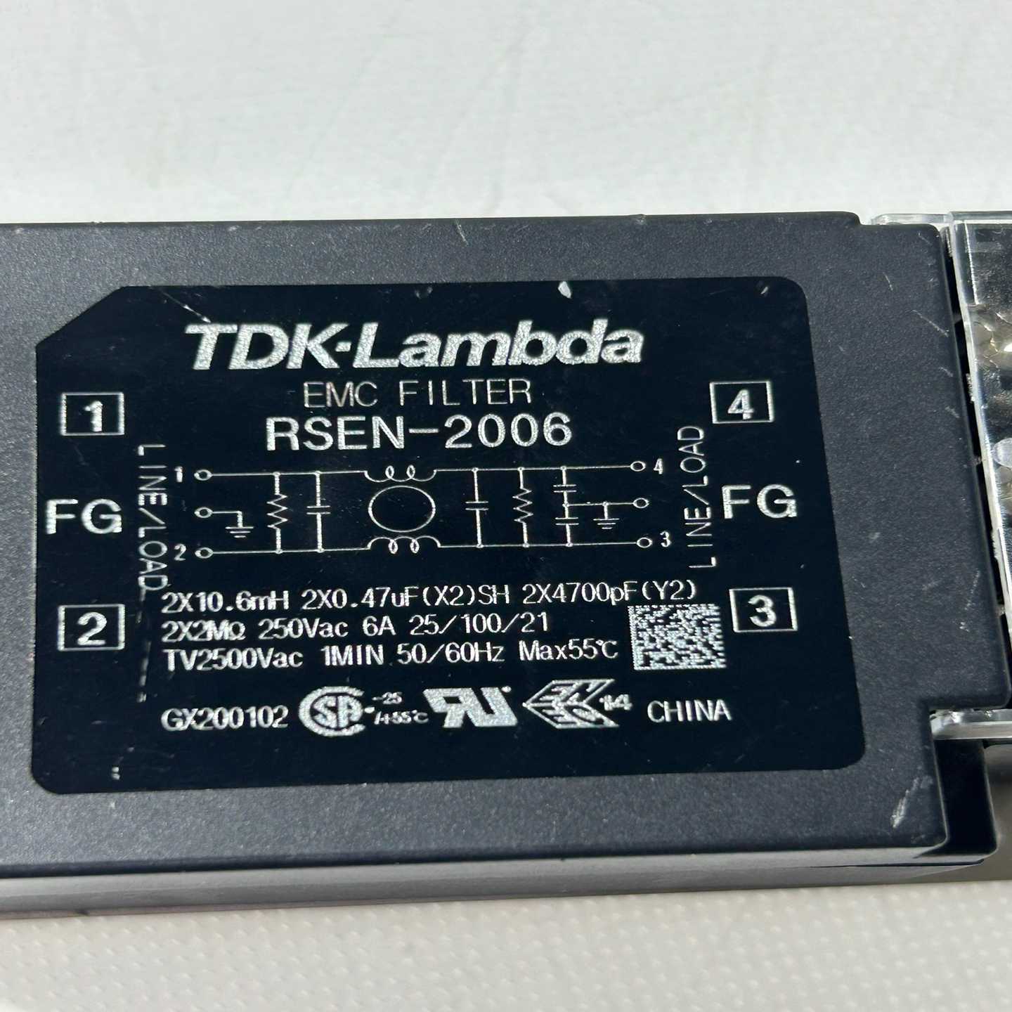 电源滤波器TDK-LambdaRSEN-2006成色漂亮的--议价商品
