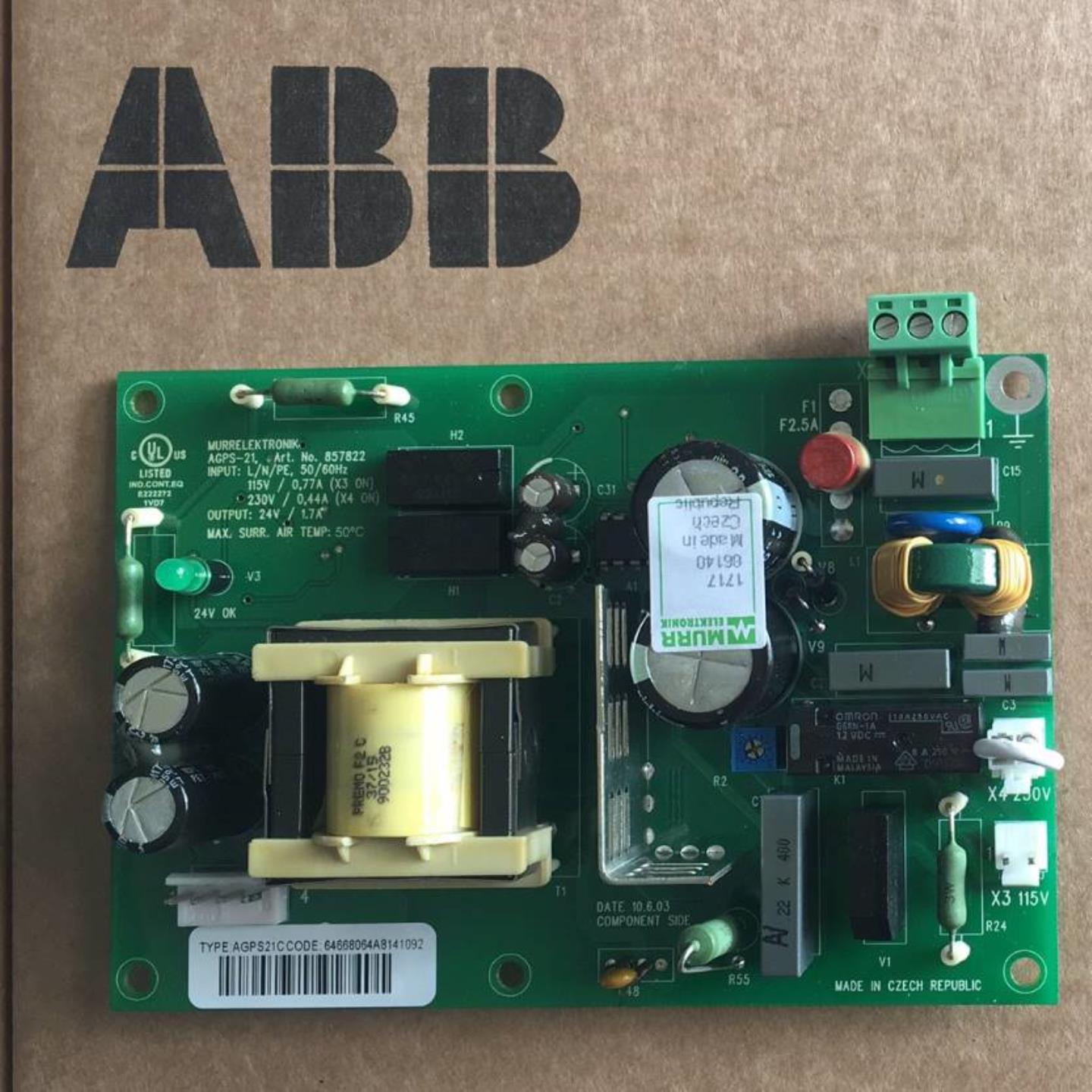 配件ABB变频器ACS800电路板Q950原装全新AGPS-21C 防误启动板议价