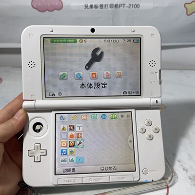 任天堂NEW3DSLL掌机成色实物拍图断了一个键-议价