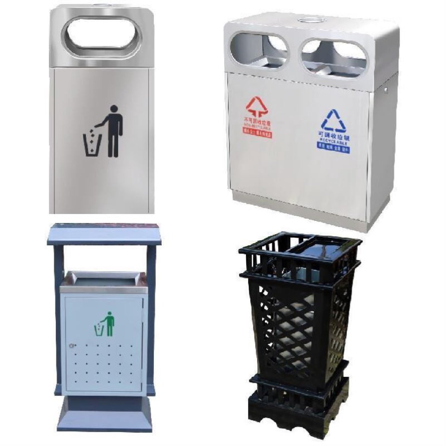 户外垃圾桶304不锈钢景区双桶果皮箱小区街道钢木分类垃圾桶定制,标准件/零部件/工业耗材,气动锁紧器,淘宝优惠券,粉丝福利购,淘宝优惠卷